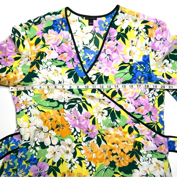 ANN TAYLOR Blooming Garden Floral Kimono Top - Picture 8 of 9